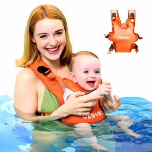Baby Carrier, Adjustable Baby Sling Support Infant Chest Holder with Drawstring Backpack for 0-36M 13-33lbs Newborn Toddler Swimming Pool Beach Land (Orange) pram