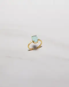 Aquamarine Oval Ring