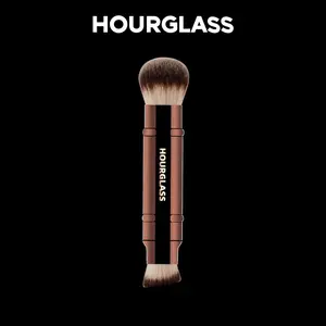 Hourglass No.26 Double Head Retractable Foundation Brush Fiber Smudge Face Makeup Tool for Precise Application