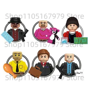 Breaking Bad Walter White Building Blocks Movie Characters Heisenberg Saul Goodman Action Figure Toys For Children Projects And Services High Quality