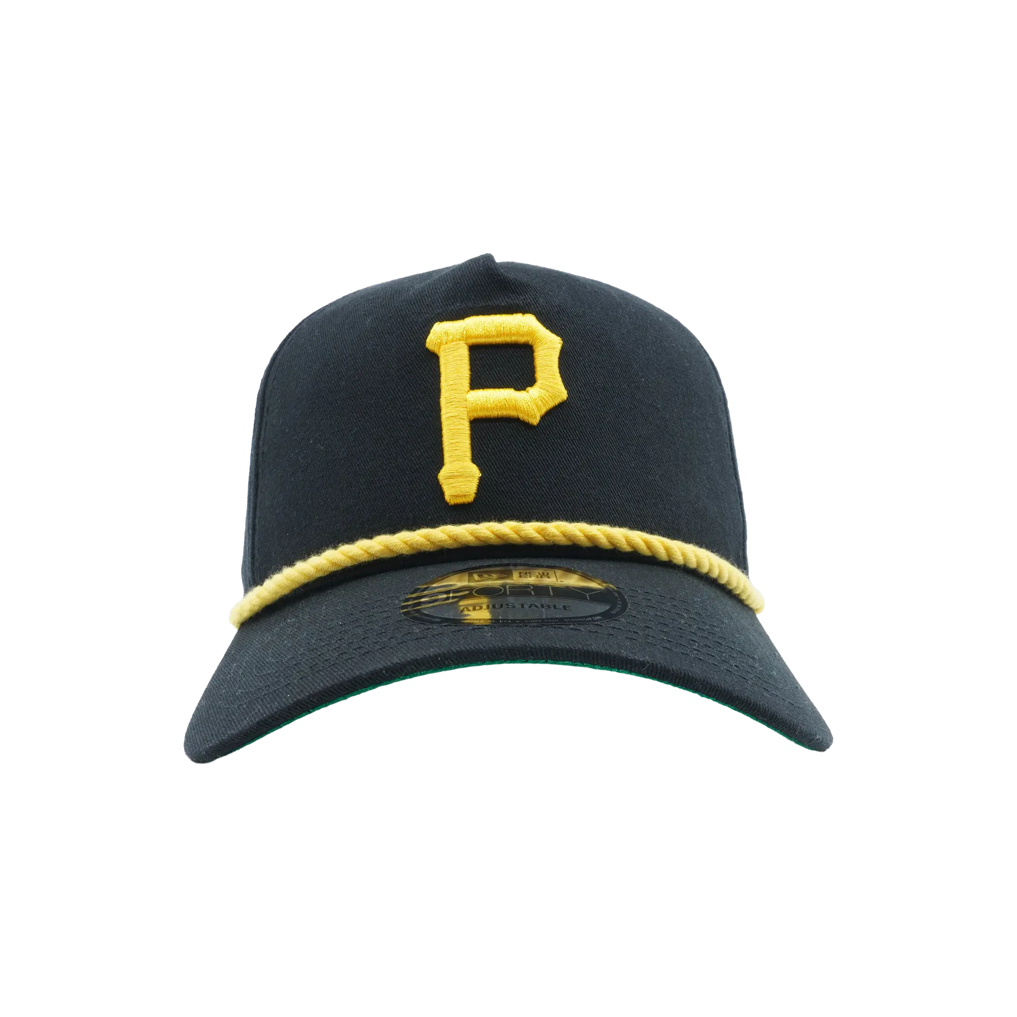 9FIFTY Pittsburgh Pirates Snapback Hat "Black / Gold - Cord / Green - Under Brim" NE824