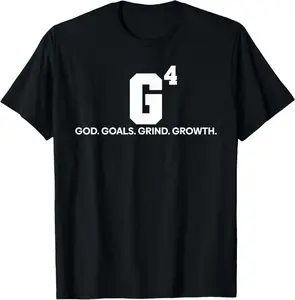 G4 God Goals Grind Growth Funny Christian T-Shirt