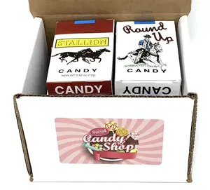 World's King Size Candy "Cigarettes" In a Box (Pack of 10)