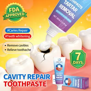 Anti-cavity toothpaste, FDA certified, repairs cavities, removes plaque, regenerates tooth enamel, relieves toothache, and maintains periodontal health.