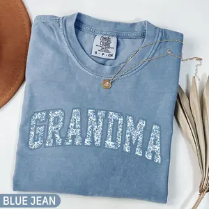 Comfort Colors Grandma Shirt, Toile Floral Grandma Shirt, Grandma Tee, Cute Grandma Shirt, Gift for Grandma, Granny Gift, Grandmother Shirt