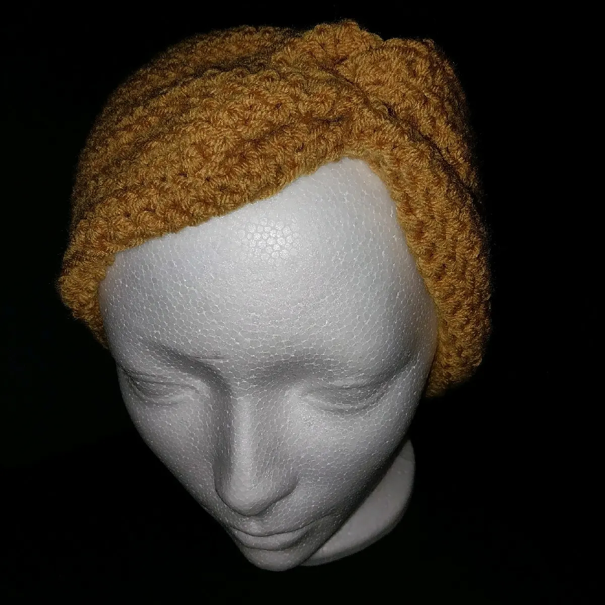 Mustard Yellow Headband Earwarmer hand crocheted