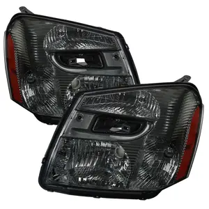 2005-2009 Chevrolet Equinox Factory Style Headlights w/ Amber Reflector (Chrome Housing/Smoked Lens)