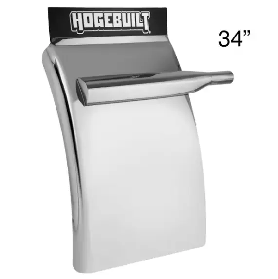 Hogebuilt M-Series 430 Stainless Steel 2 Quarter Fenders Kit - 30" or 34" Drop - Industry-Leading Side Flange Size, Show-Quality Finish - Fits Peterbilt, Kenworth, Freightliner, Most Major Trucks