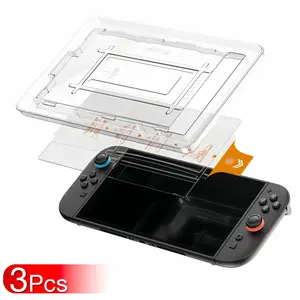 3Pcs For Nintendo Switch2 7.9inch 2025 Tempered Glass Screen Protector With Alignment Kit,9H Hardness, Bubble Free,Anti-Scratch No dust