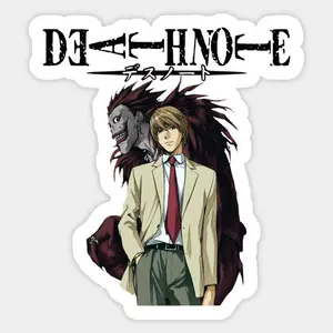 Light Yagami Anime Death Note Stickers – Waterproof Stickers for Laptop