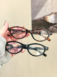 Women's Oval Frame Glasses, Vintage Tortoiseshell & Lightweight Frames, No Pressure Comfort for Daily Office Use, High Quality Eyewear