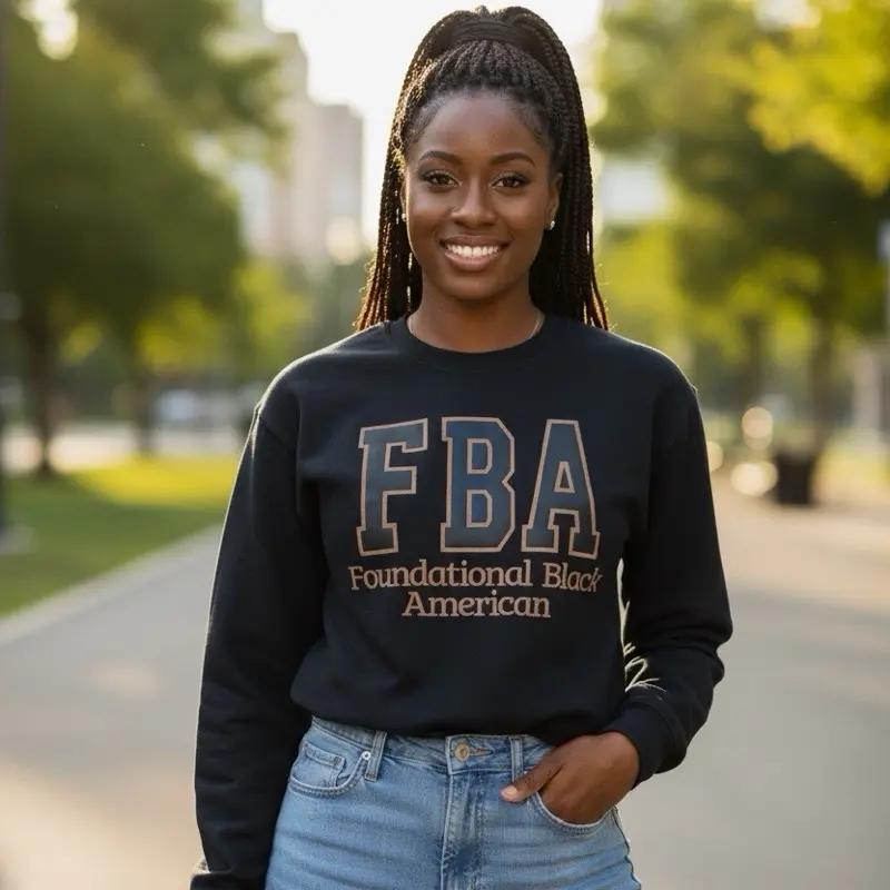 FBA Foundational Black American Swearshirt Pullover Sweatshirt Celebrating Black History diving American History