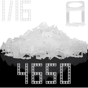 Tile Leveling System, 4650- Tile Spacers Tile Leveling Tools, 1/16 Inch Tile Leveling Clips for Tiles and Stone Installation