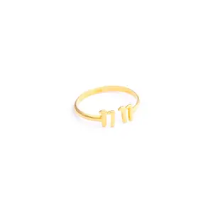 1111 Ring — Angel Number Ring in Gold and Silver