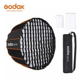 GODOX QR-P70 27.5 inch / 70cm Parabolic Softbox Bowens Mount, Quick Release Parabolic Softbox, w/Front & Inner Diffuser and Grid SL-60W AD600BM VL150 UL150 SL150II Amaran 100X 200D 200X