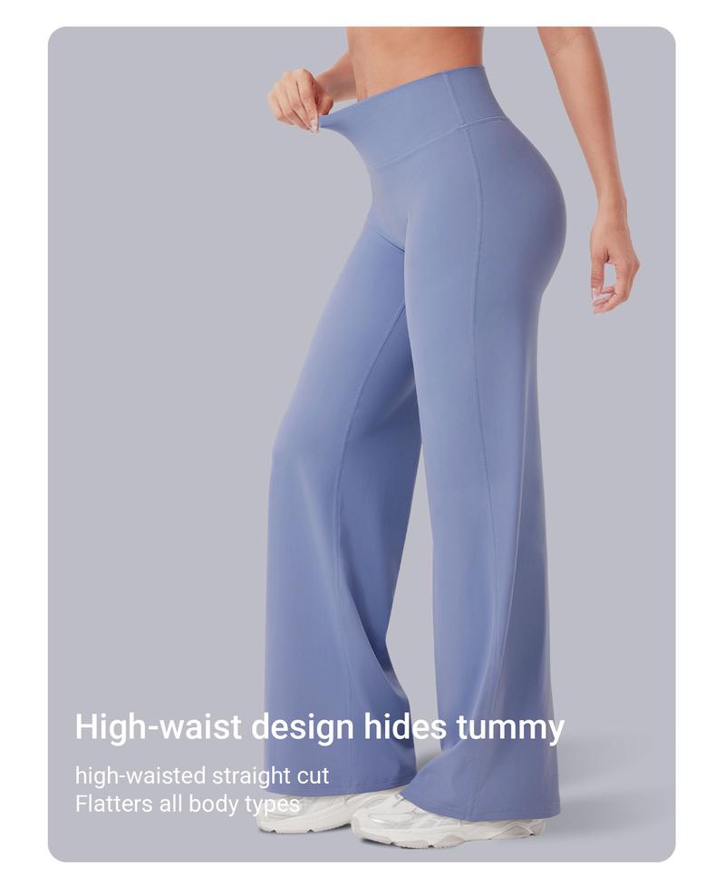 YEOREO High Waist Straight Leg Leggings Women No Front Seam Workout Yoga Pant Seamless Gym Wear flattering Confort Able Pants Activewear Bottoms Sweatpants