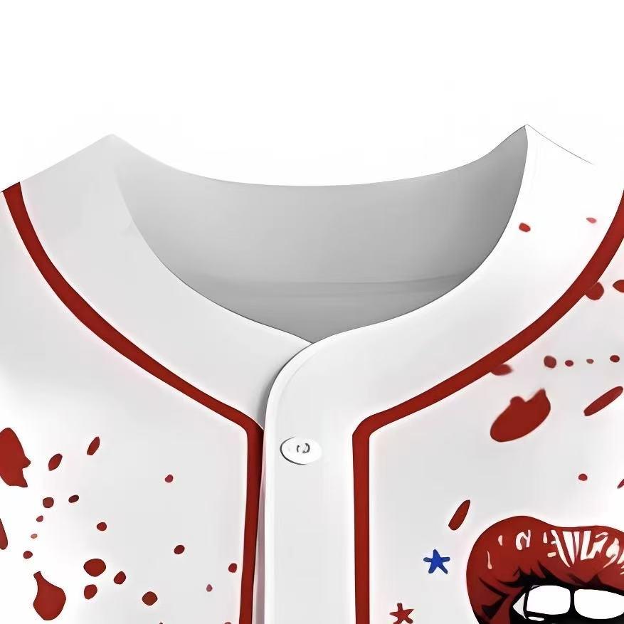 Summer unisex baseball jersey, July 4th baseball jersey, American summer unisex baseball jersey, hot baseball beer jacket, button down shirt, Valentine's Day costume, Valentine's Day gift