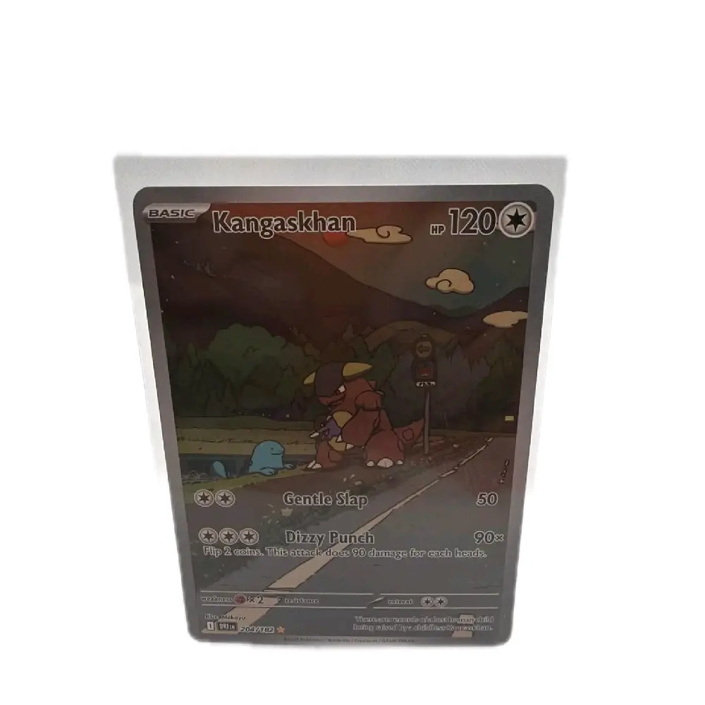 Kangaskhan 204/182 - Basic Card with 120 HP, Gen 10 Slap, Dizzy Punch, and 90x