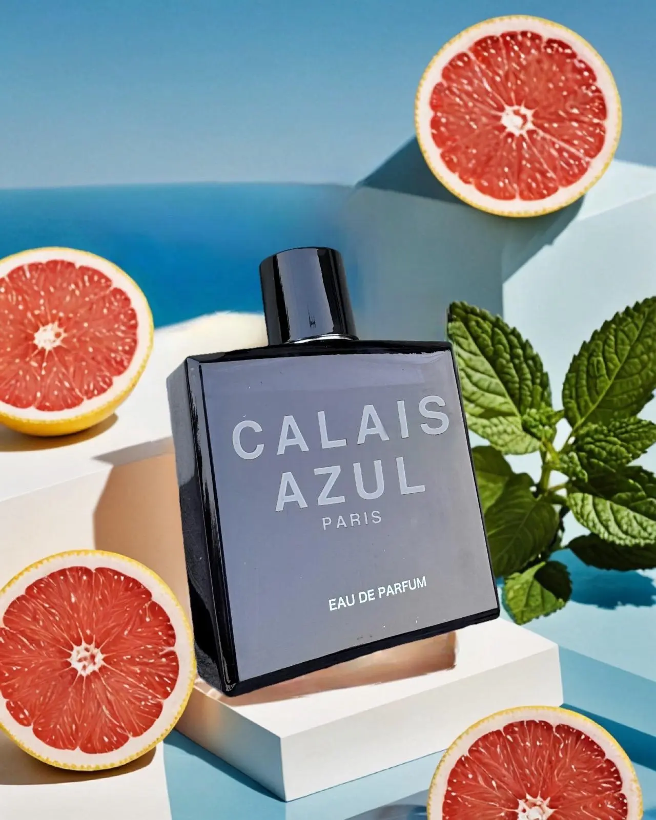 atc 香水 Men's EDP 3.4oz Calais Azul Paris,Top Notes Grapefruit/Lemon/Mint
