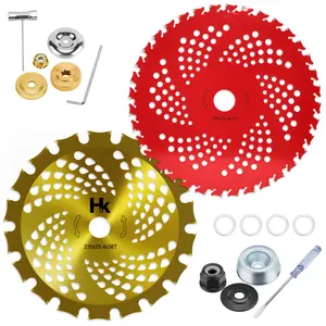 HK 2 Pack 9" x36T Carbide Tip Brush Cutter Blades Weed Eater Blades for Brush Cutter, Trimmer, Weed Eater, Compatible with Husqvarna, Stihl, Fsx, and More