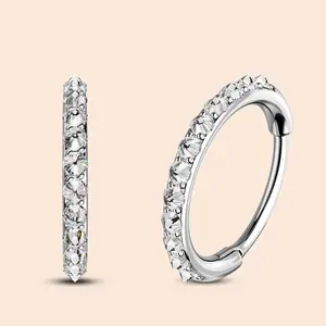 Oufer 20G CZ Reverse Setting Nose Ring