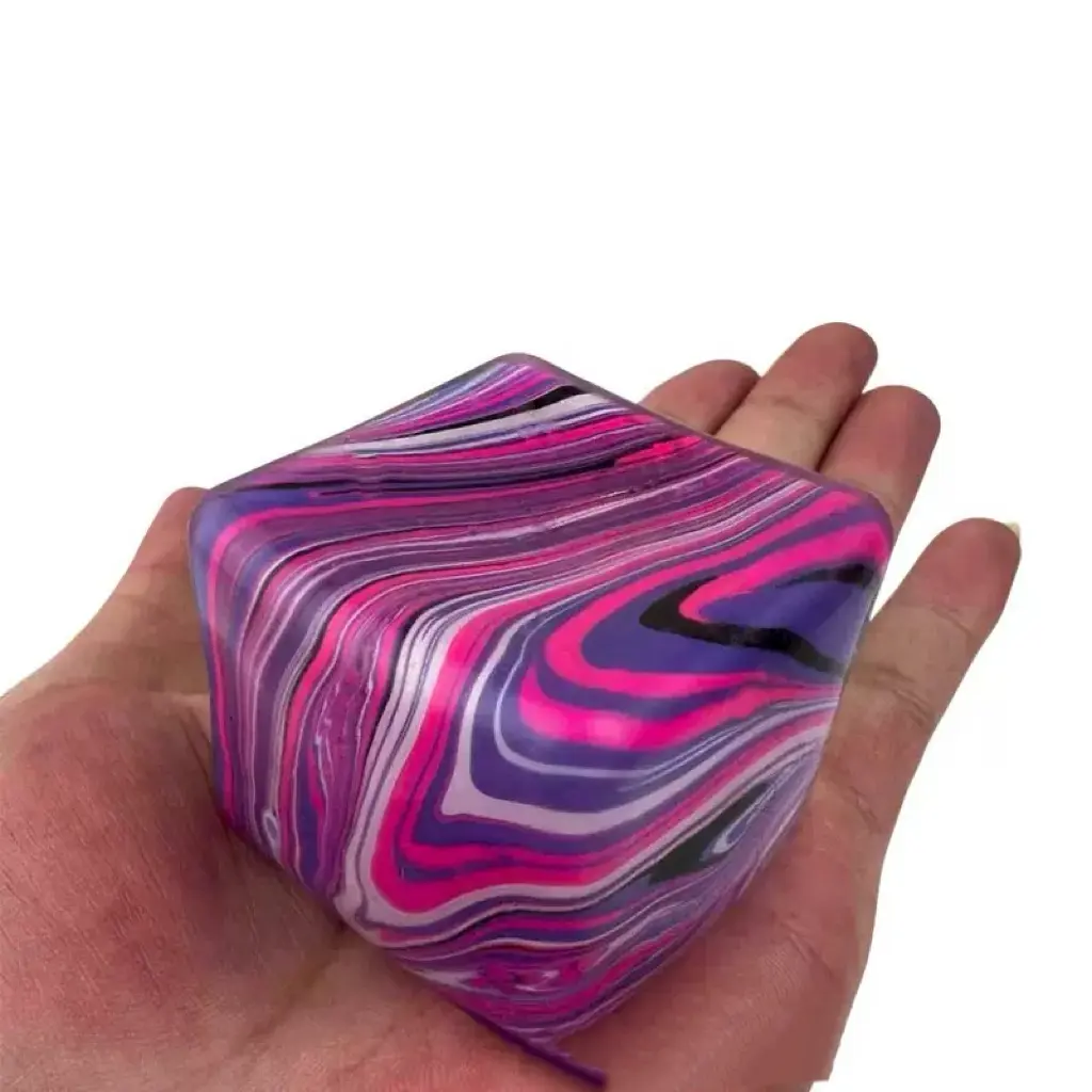 rippled cube(purple)