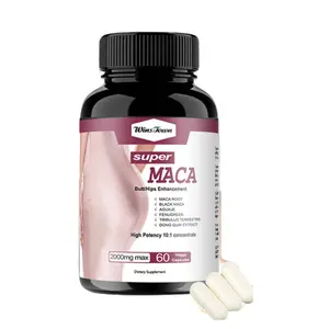 Winstown super Maca capsules for buttock high potency 10:1 concentrate 2000mg max 60 veggie capsules dietary supplement
