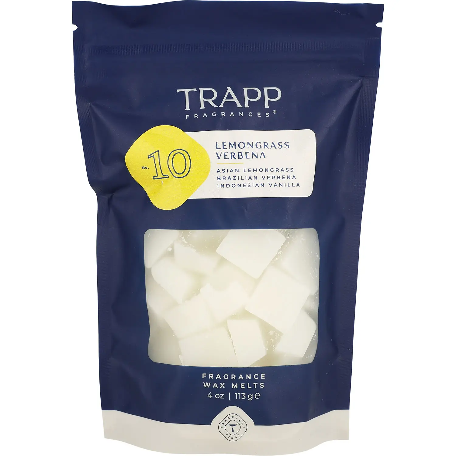 No. 10 Lemongrass Verbena By Trapp Fragrance Wax Melts For Unisex