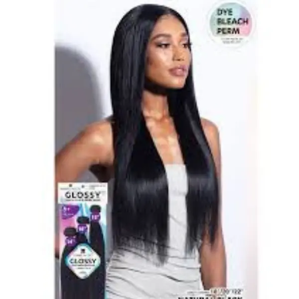 Shake-N-Go HUMAN HAIR Glossy 3 Bundles Straight