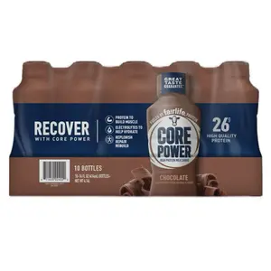 Fairlife Core Power High Protein Milk Shake Chocolate Flavor 26g Protein 14oz Bottles 10-Pack Lactose-Free Ultra-Filtered Milk Post-Workout Recovery Drink
