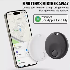 Smart GPS Tracker, Waterproof Mini GPS Tracker,Location Finder for iPhone IOS Apple Find My APP,Anti-loss Reminder Device,GPS Tracker for Suitcase Car Key Pet Child Wallet,Work with Pet Collar,Summer Gift for Elders Kids Pet