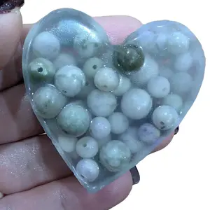 Luxe 2in Hearts: Picky Pad & DIY Jewelry Kit - Natural Stone