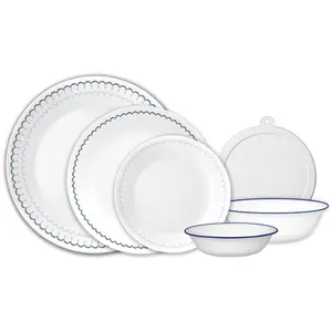 Corelle® Caspian Lace 66-piece Dinnerware Set, Service for 12