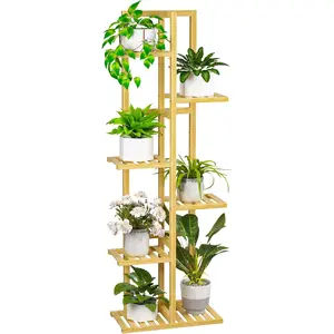 6 Tier   Stand Indoor,  Tall Flower Holder Corner Tiered  Shelf for Multiple  ()