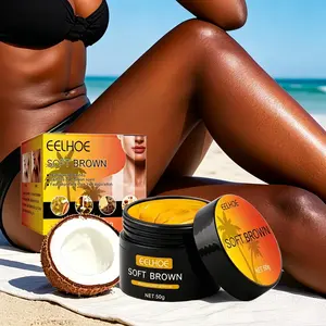 Long-lasting Tan Cream, Gradual Natural Bronzing Sunless Tanner, Streak-Free Hydrating Bronze Glow, Clean Vegan & Cruelty-Free Non-Sticky Formula, Summer & Beach Tan Accelerator, Natural Bronzer Skin Care for Women & Men, Suitable for All Skin Types summe
