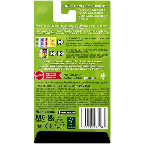 Mattel Games - UNO Speed Pack Add-On  [COLLECTIBLES] Card Game, Table Top Game