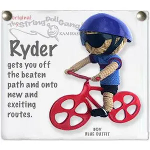 Ryder (Boy) the Cyclist String Doll Keychain