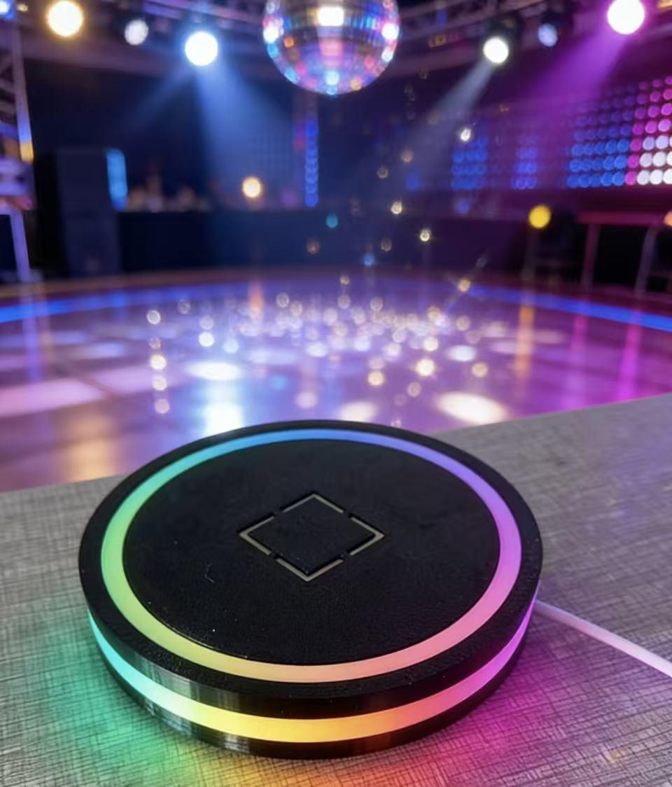 Intelligent Cocktail Coaster Adjustable Color Cup Mat