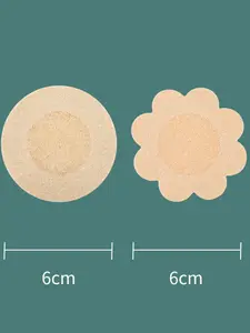 10pcs Disposable Non-Woven Breast Pads Unisex, Anti-Bulge Invisible Breathable Nipple Covers, Prevents Leaks and Showers