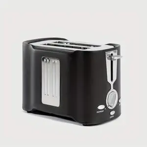2-Slice Stainless Steel Toaster with Wide Slots, Easy Cleaning, and Even Toasting
