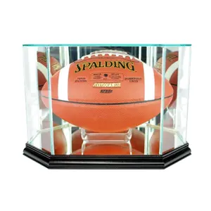 Perfect Cases  Octagon Football Display Case- Black