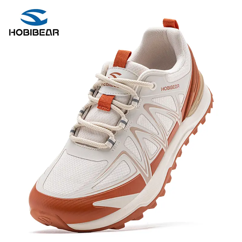 HOBIBEAR Women’s Wide-Toe Outdoor Hiking Shoes – Breathable Mesh Upper, Non-Slip Sole, Lightweight Off-Road Mountaineering Shoes for Camping & Travel Sports