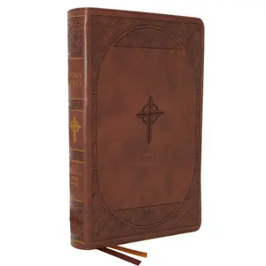 NABRE, New American Bible, Revised Edition, Catholic Bible, Large Print Edition, Leathersoft, Brown, Comfort Print: Holy Bible by Catholic Bible Press [Leathersoft Book]