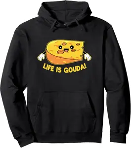 Funny Cheese Design For Men Women Cheese Lover Pullover Hoodie