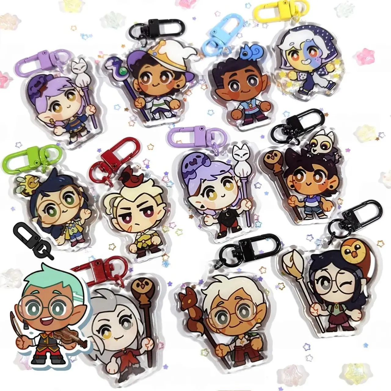 The Owl House Acrylic Keychain, Amity, Luz, Hunter, Willow, Eda, Lilith, the Colletor, Gus and Raine, Great For Daily Use Or As Thoughtful Little Gifts For Your Friends And Yourself