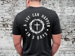 Christian Easter T-Shirt, Men's Tee, Easter Gift For Men, Unisex Shirt, Religious Holiday Top, Scripture Tee, Resurrection Sunday Shirt, Full Size, Full Color simply southern