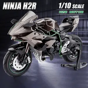 Kawasaki Ninja H2r Alloy Motorcycle Model, Scale 1:10, Detailed Diecast Collectible Toy, Perfect Gift for Motorbike Enthusiasts