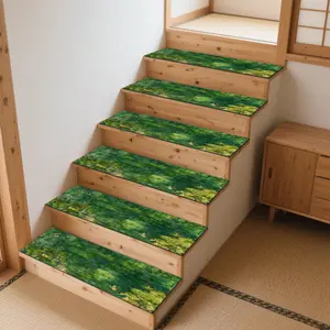 Non-Slip Stair Carpet, Step Protection Carpet, Decorative Bordered Stair Mat for Home Decoration & Bedroom Accessories - Suitable for Indoor, Outdoor Stairs & Multiple Scenarios