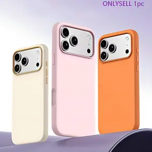 New Luxury Dual Color Liquid Silicone Phone Case, Scratch-Resistant and Drop-Proof, Compatible with Apple iPhone 17pro Max 16pro 15 14 13