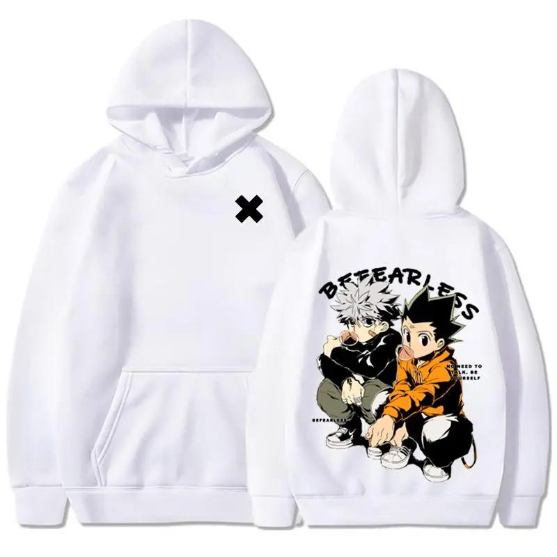 Scarlet Eyes Kurapika Hunter X Hunter Ja pan Anime Men Women HoodiesKillua Zoldyck Gon Harajuku Unisex Pullover Casual Sweatshirt Streetwear Anime graphic lover t-shirt graphic tees Gift for Birthday Holiday